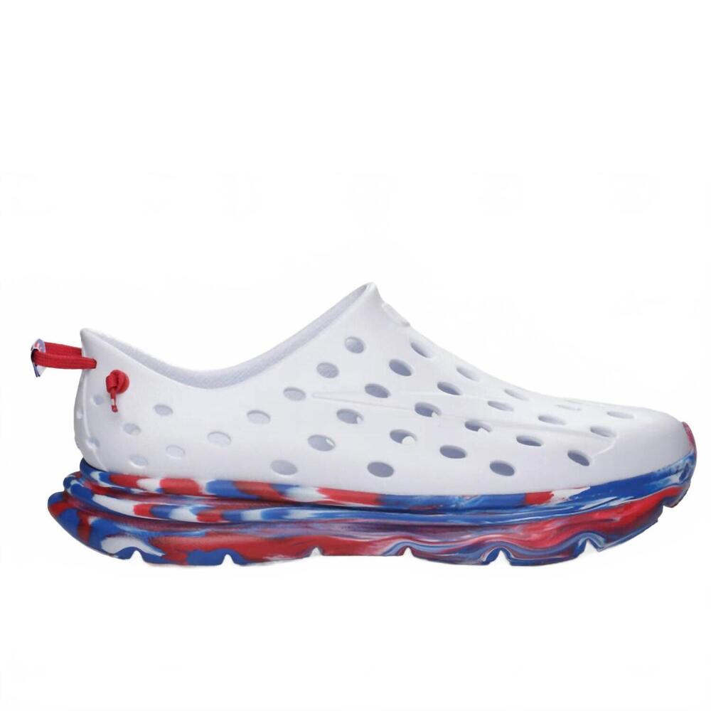 NEW KANE FOOTWEAR kids stars and stripes marble swirl shoes in multicolor